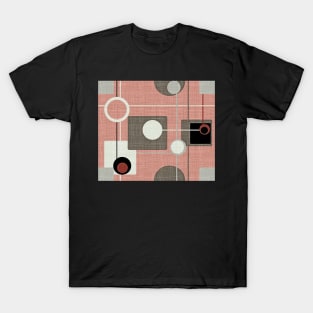 Orbs and squares (pink) T-Shirt